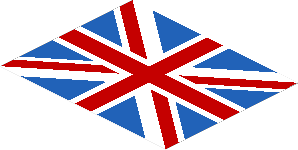 =Sticker  2.4 x  3 with United Kingdom Flag