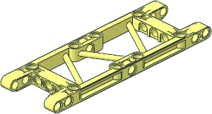 Technic Beam 15 x  5 with Open Center and 3 Truss Bars