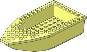 Boat Hull Floating 16 x  8 (Complete)