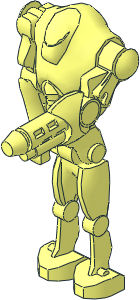 Minifig Mechanical SW Super Battle Droid with Blaster Arm