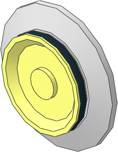 ~Train Wheel  9V with Electrical Contact