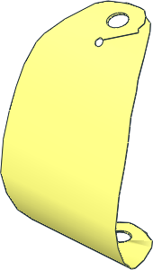 Sheet Fabric Oval 10 x  5 (Formed as Sail)