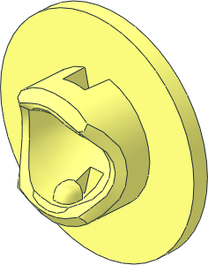 ~Technic Steering Wheel Bearing with 3 Pins Wheel Holder Driving Shaft