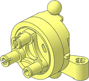 Technic Steering Wheel Bearing with 2 Towballs