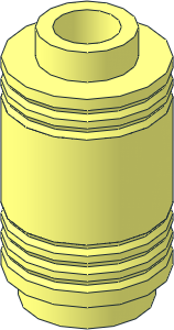 Minifig Head Round  1 x  1 x  1.333 Pencil Top