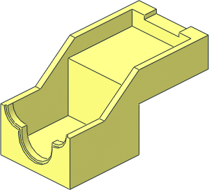 ~Electric Power Functions 2.0 Boost Colour & Distance Sensor Case Bottom