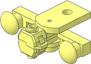 Train Buffer Beam with Closed Buffer Bottom with Sealed Magnet (Type 3) (Complete)
