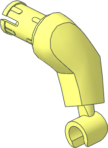 Minifig Arm Half Giant Left with Friction Pin and Hand