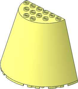 Cone Half 10 x  5 x  6