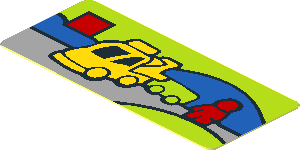 Sticker  0.7 x  1.7 with Miniature Set 10814