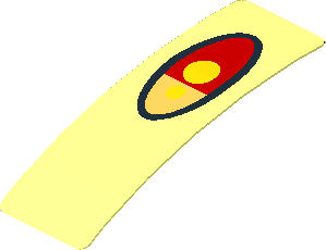 Sticker  0.6 x  1.7 with Tail Light (Formed)