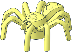 Animal Spider with Elongated Abdomen