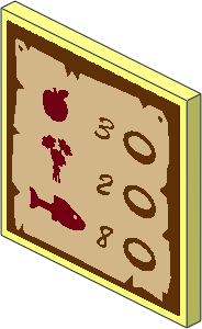 Roadsign Clip-on  2 x  2 Square with Goods and Prices Sticker