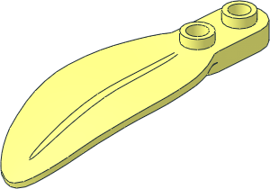 Plant Palm Leaf  2 x  6 Rounded with Rounded  1 x 2 Plate
