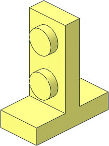 Bracket  2 x  1 -  2 x 1 Up Centred