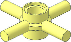 Bar  1L Quadruple with  1L Peghole Hub