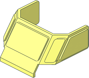 Glass for Train Front Sloping Top