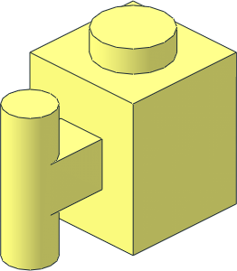 Brick  1 x  1 with Handle