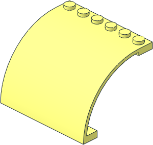 Panel  6 x  5 x  3.333 with Curved Top