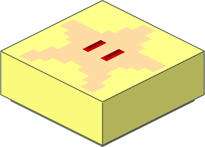 Tile  1 x  1 with Super Mario Pixelated Super Star Pattern