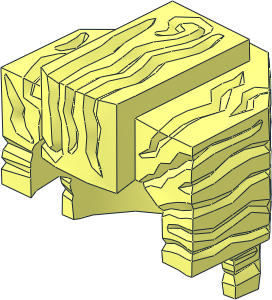 Minifig Hair Trapezoid Swept Back