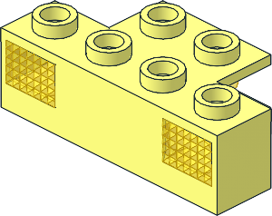 Electric Light Prism  1 x  4 Holder with Trans-Yellow Prism