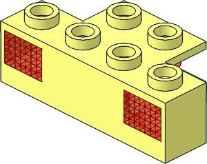 Electric Light Prism  1 x  4 Holder with Trans-Red Prism