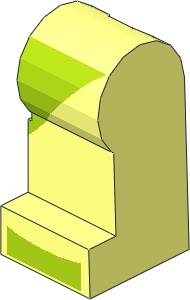 Minifig Leg Left with Lime Leotard and Toes Pattern