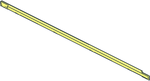 ~Train Track  9V Straight - Metal Rail