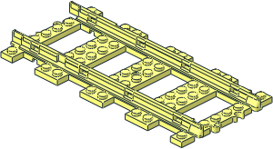 ~Train Track  9V Straight - Plastic Part