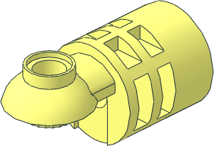 Technic Cylinder with Peghole and Half Click Rotation Joint Ball