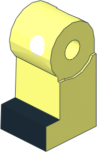 Minifig Leg Right with White Button, Black Shoe and Black Line on Side Pattern