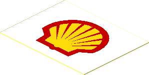 Sticker  1.0 x  1.3 with Shell Logo 1971