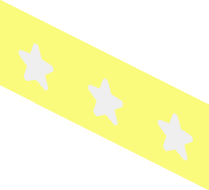 ~Minifig Hips with  6 White Stars Pattern - Half