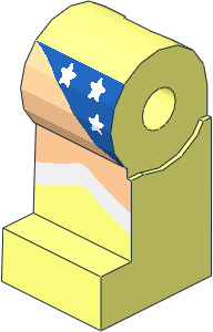 Minifig Leg Right with White Stars on Blue Leotard and Light Nougat Leg Pattern