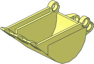 Technic Excavator Bucket  4 x  4 x  9