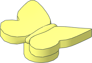 Animal Butterfly with Stud Tube