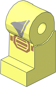 Minifig Leg Right with Light Bluish Grey Sash and Medium Nougat Knee Pad Pattern