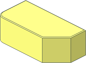 ~Electric Mindstorms EV3 Rectangular Button with Cut Corner