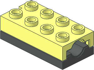 Electric Brick  2 x  4 Sensor Touch - Body Assembly