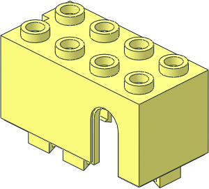 ~Electric Brick  2 x  4 x  1.667 Sensor Rotation - Top