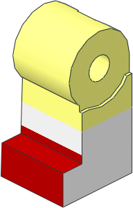 Minifig Leg Right with White Lower Leg and Red Shoes Pattern