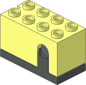 Electric Brick  2 x  4 x  1.667 Sensor Rotation - Body Assembly