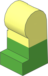 Minifig Leg Left with Bright Green Lower Leg Pattern