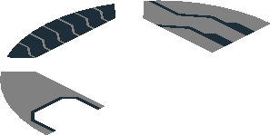 ~Electric Brick  4 x  4 x  0.667 Round - Top with  2 Studs with Silver Armour Plating Pattern - Half