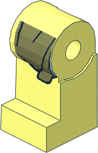 Minifig Leg Right with Olive Green and Medium Blue Coattails Pattern