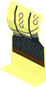 ~Minifig Leg Left with Silver Skirt Hems, Dark Bluish Grey Chain Mail and Reddish Brown Knee Wrappings Pattern