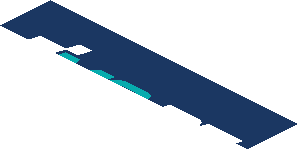 ~Sticker  1.9 x  1.8 with Ford and MS-RT Logos on Blue Background - Second Face