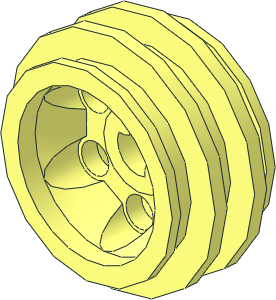 Wheel 12 x 20 with Technic Axle Hole and 6 Pegholes