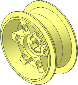 Wheel Rim 32 x 56 with Peghole and 6 Spokes with Pegholes